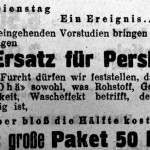 Ankündigung von Ohä als Konkurrenzprodukt zu Persil (Zeitung in der Zeitung, Dezember 1931)